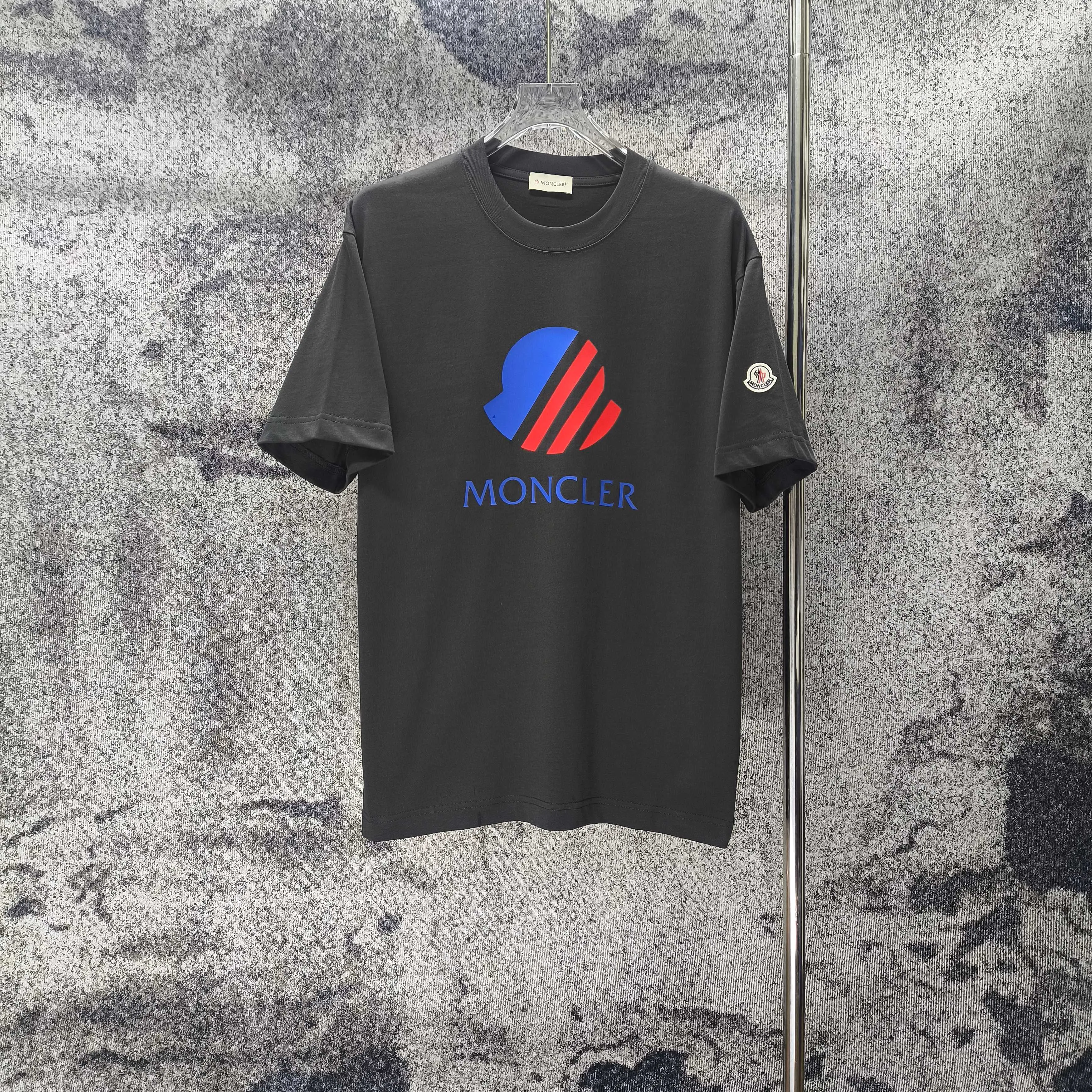 MONCLE* 2026 New Arrival logo t Same Style Size S M L XL XXL Black White Gray